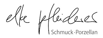 Elke Pfleiderer – Schmuck | Porzellan